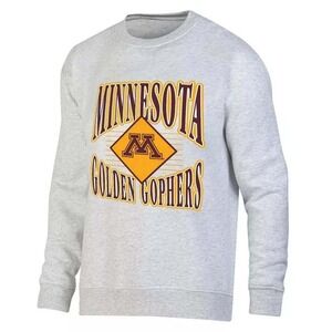 RIVALRY THREADS Sweatshirt Mens L Grey CA00153 Minnesota Golden Gophers NCAA